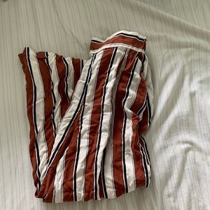 Cropped wide leg pant